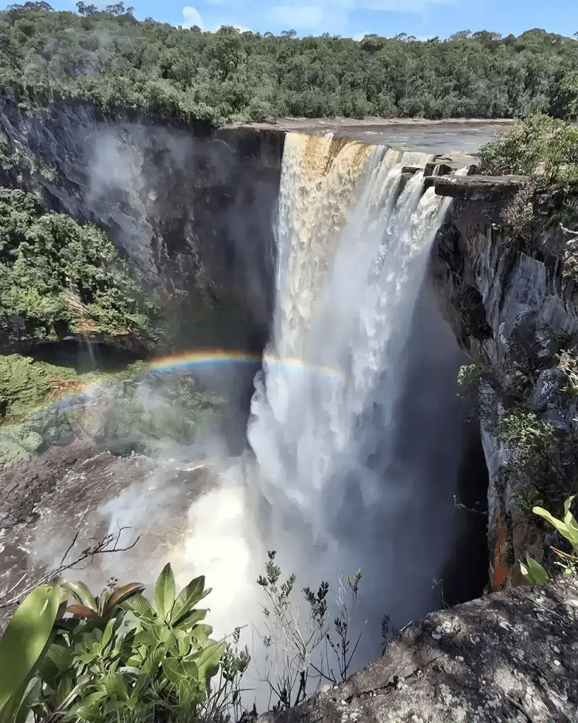 aieteur Falls in Guyana