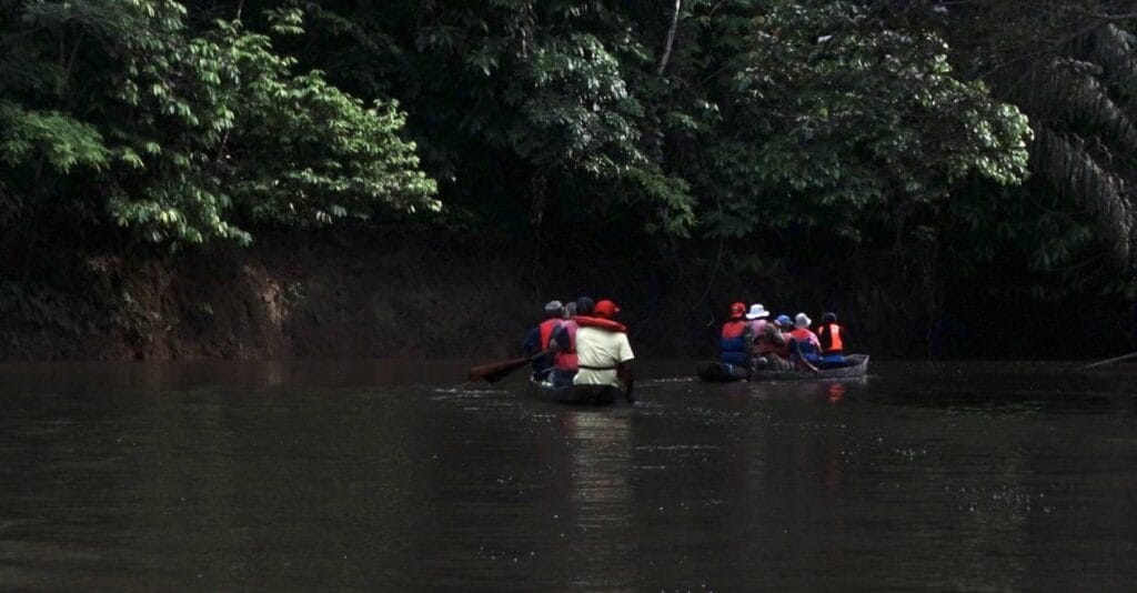 boat trip on river