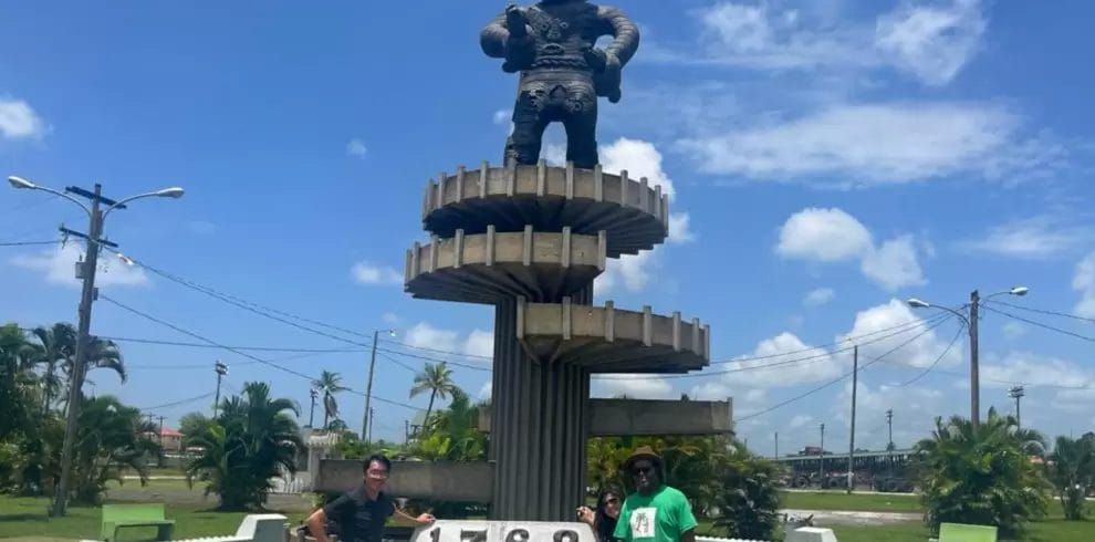 a taste of freedom tour 1763 Monument Guyana